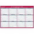 thumbnail image 2 of Czcpp-20 24-2025 Calendrier Mural Effaçable Académique, 32 Pouces x 48 Pouces, XLarge, Effaçable à Sec, Réversible, Vertical/Horizontal, Rouge (PM36AP28), 2 of 4