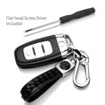 thumbnail image 4 of Built-Ford-Tough in White Braided Rope Style Genuine Black Leather Key Chain, 4 of 7