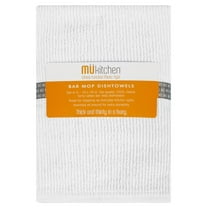 MUkitchen Bar Mop Dishtowel, White, Set of 3