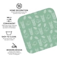 thumbnail image 3 of Yiaed Tropical Pineapple Print Leather Coasters for Drinks - Cup Coasters Coffee Table Kitchen Table Bar, Home & Office Gifts Handmade Drink Coasters-Square, 3 of 6