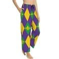 thumbnail image 3 of Kdxio Women's Comfy Stretch Mardi GrasPrint Drawstring Pajama Pants-X-Large, 3 of 9