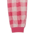 thumbnail image 3 of Wonder Nation Girls Pink Check Sleep Pants, Sizes 4-18 & Plus, 3 of 3
