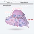 thumbnail image 2 of Weikingp Sun Hat Wide Brim Hat Large Brimmed Sunshade Hat Outdoor Travel Covering Fisherman's Hat Fashion Sun Hat Floppy Hats For Women Ladies Summer Hats Fisherman Cap Brown One Size Clearance！, 2 of 2