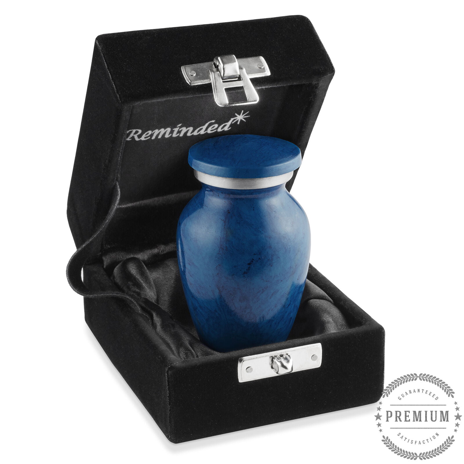 Blue teardrop keepsake sharing ashes memorial urn for ashes small cremation urn 