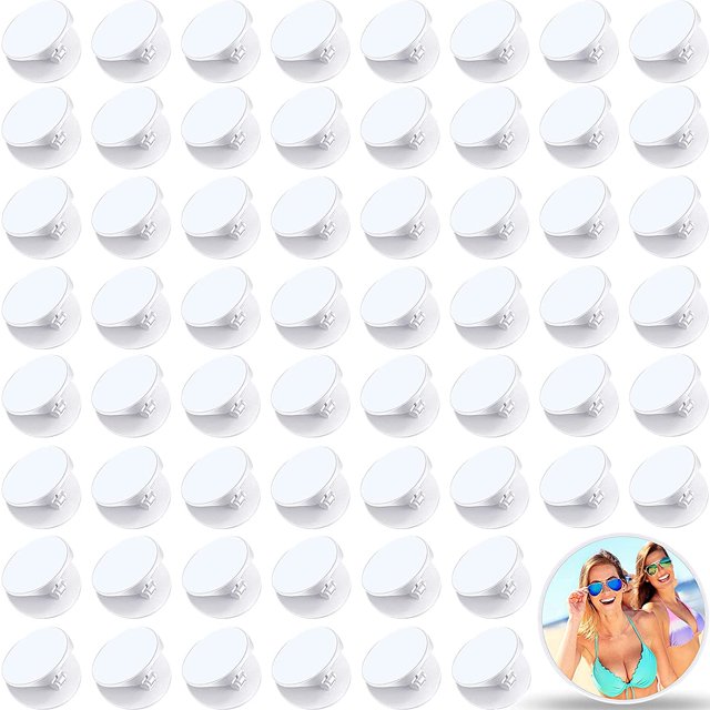 60 Pièces Sublimation Téléphone Poignée Expansion Socket Pliable Support Support de Doigt Support de Téléphone Support avec Autocollant Double Face pour Téléphone Intelligent et Tablettes (Blanc)