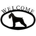 thumbnail image 1 of Village Wrought Iron WEL-242-S Welcome Sign-Plaque - Schnauzer - Dog, 1 of 2