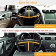 thumbnail image 5 of TeqHome Car Steering Wheel Tray Eating Drink Laptop Auto Desk Potable Travel Tablet Mount Table for Pen Laptop Bottle, 5 of 8