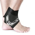 thumbnail image 4 of Tignapoo Unisex Ankle Support Sleeve for Sports - Compression Foot Protector for Basketball, Soccer, and Hiking - Adjustable, Breathable Fabric - Black Striped Design, Size L (AB038#), 4 of 7