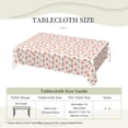 thumbnail image 4 of DouZhe Rectangular Tablecloth, Orange Cute Animal Paws Table Cloth for Kitchen Dinning Tabletop, 72" x 54" Waterproof Polyester Table Cover, 4 of 8