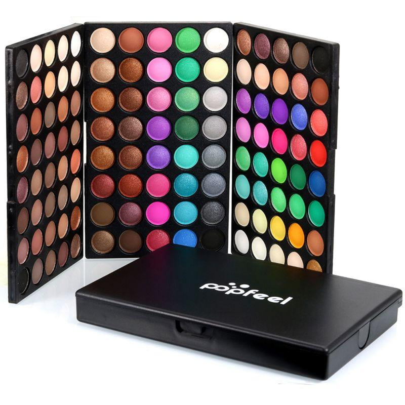 Professional 120 Colors Eyeshadow Palette, Holiday Gift Set Pro120 Colors Makeup Kit, Matte Shimmer Eye Shadow Highlighters Contour Blush Powder All In One Makeup Pallet