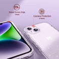 thumbnail image 6 of ULAK Phone Case for iPhone 14 Plus, Sturdy Rugged Hybrid Heavy Duty Shockproof Case for Apple iPhone 14 Plus 6.7 inch 2022, Crystal Glitter, 6 of 10