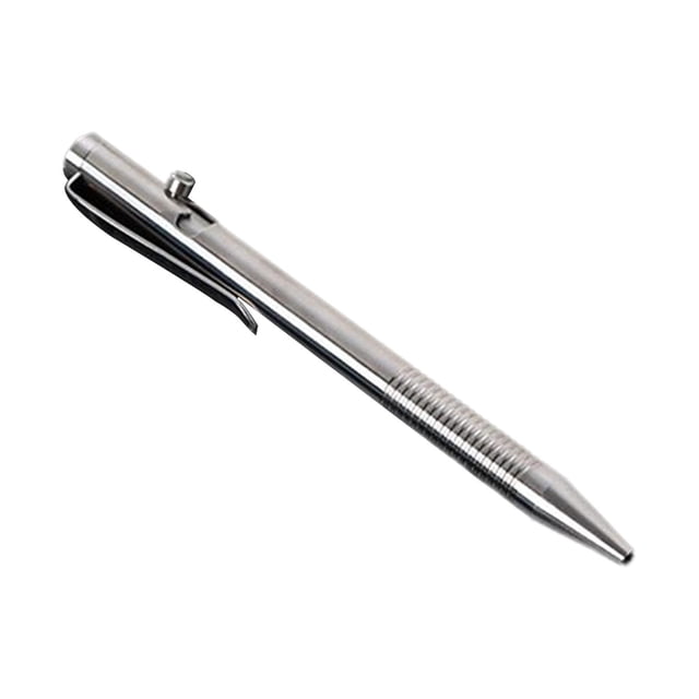 Bearachild Retractable Ballpoint Pen Titanium Alloy Rollerball Writing Pen Almacenamiento y organización del hogar