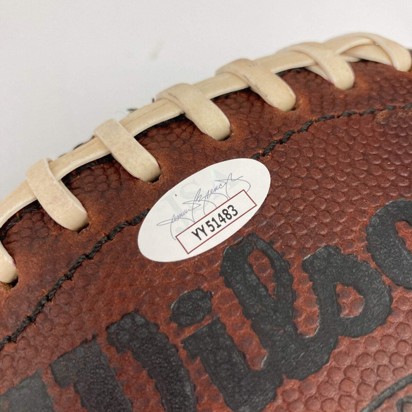 Ace Parker HOF 1972 Full Name Signed Wilson NFL Game Football JSA COA