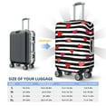 thumbnail image 6 of Daiia Hearts And Lines1 Luggage Cover, Thickened Washable Travel Luggage Covers, Elastic Unique Baggage Covers for 18-20 inch Luggage-Small, 6 of 9