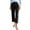 Black-12, variant on Mitankcoo Women's High Waist Straight-Leg Capris - Button Closure Casual Pants - Cropped Trousers for Daily