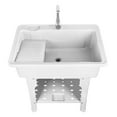thumbnail image 6 of TidBay Plastic Laundry Sink, Utility Sink Laundry Tub, Portable Hand Wash Station, Outdoor Sink with Hose Hook Up, Freestanding Laundry Sink with Removable Washboard, for Washing Room, Backyard, 6 of 6