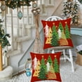 thumbnail image 4 of Christmas Pillow Covers 16x16 Inch Set of 2 Christmas Tree Red Decorative Pillow Covers Winter Holiday Cushion Cases Decor for Home Couch Sofa, 4 of 6