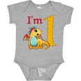 thumbnail image 3 of Inktastic Gold and Red Baby Dragon First Birthday Boys or Girls Baby Bodysuit, 3 of 5