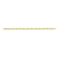 thumbnail image 2 of JewelStop 14K Yellow Gold Shiny Alternate Long Oval Link Bracelet, Lobster Clasp, 2 of 3