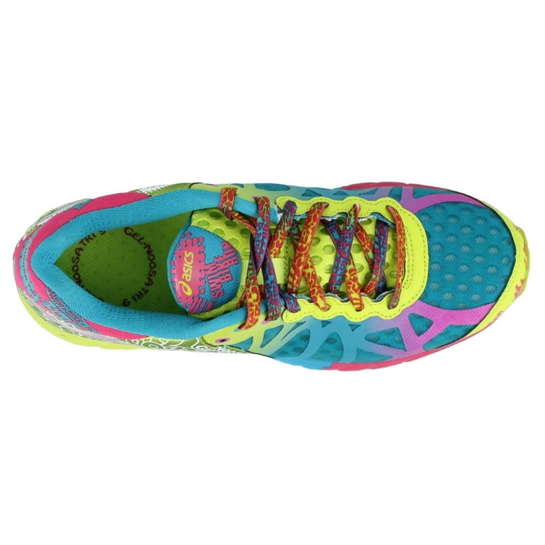 ASICS Women's Gel-Noosa 9 Running Capri Blue/Raspberry/Lime B(M) US) - Walmart.com