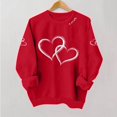 thumbnail image 7 of Tweang Valentine's Day Sweatshirt for Women Long Sleeve Shirts Women Fall Tops Woman Sweatshirt Women's Fall Tops Crewneck Sweatshirts Women's Workout Tops Gray Xl, 7 of 7