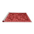 thumbnail image 2 of Ahgly Company Machine Washable Indoor Round Oriental Red Modern Area Rugs, 6' Round, 2 of 4