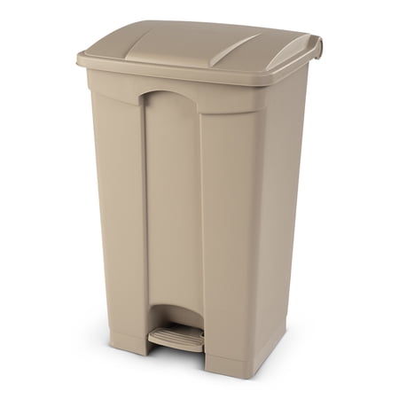 Toter 23 Gallon Step Trash Can, Beige