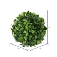 thumbnail image 3 of Vickerman 5" Artificial Mini Button Leaf Ball UV, Set of 4, 3 of 5