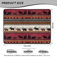 thumbnail image 7 of COEQINE Universal Car Trunk Mat All Weather Cargo Liner Floor Mat with Non-Slip Backing Scratch-proof Pet Cargo Mat Suitable for Most Car Models, Rustic Moose Bear Tribal Red, 7 of 7