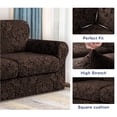 thumbnail image 3 of Subrtex Sofa Cover Stretch Jacquard Damask Sofa Cover with 2 Separate Seat Cushion Cover, 3 of 7