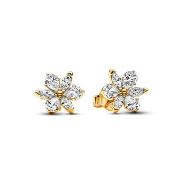 Pandora Herbarium Cluster 14k Gold-Plated Stud Earrings