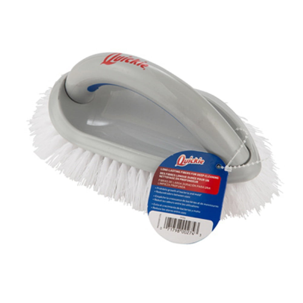 Quickie 2054896 Flexible Hand Scrubbing Brush, Gray