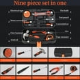 thumbnail image 4 of COFEST 9-Piece Universal Household Hand Tool Kit with Plastic Box - Durable, Portable, and Great for Home Repair and DIY Projects Orange, 4 of 8