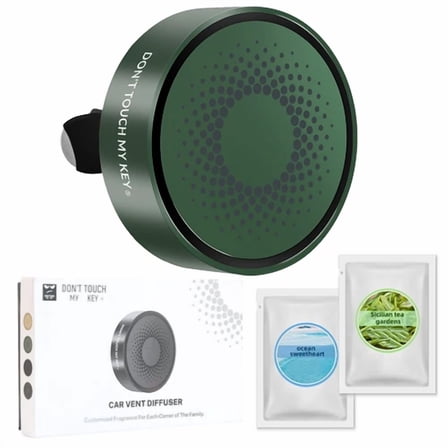 Fragrance Green Scents Aromatherapy Car Air Freshener Aluminum Alloy Diffuser.