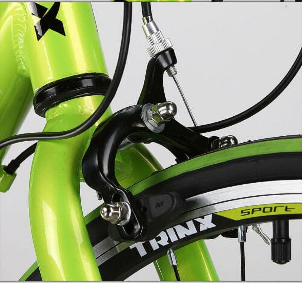 Trinx TEMPO1.0 700C Road Bike 21 Speed Racing Bicycle Black Green - image 2 of 6