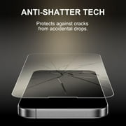 for iPhone 16 Pro Tempered Glass Screen Protector [Military Grade Shatterproof & Longest Durable], Auto Dust-Elimination Installation Box, Bubble Free, HD Clear, Easy Installation, 2 Pack