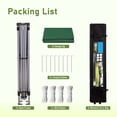 thumbnail image 5 of SUMMIT LIVING 10x10ft Pop-up Canopy Tent Straight Legs Instant Canopy for Outside with Wheeled Bag - Green, 5 of 8