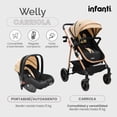 thumbnail image 2 of Carriola Sistema De Viaje Welly Convertible A Bambineto Beige, 2 of 7
