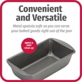 thumbnail image 5 of GoodCook 9 x 5 Steel Loaf Pan, 2pk,Gray, 5 of 6