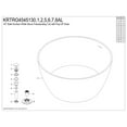 thumbnail image 3 of Kingston Brass KRTRO4545138AL 45" Solid Surface Round Double Ended Freestanding Tub with Faucet Combo and Drain, Brushed Nickel, 3 of 6