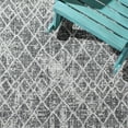 thumbnail image 4 of SAFAVIEH Courtyard Kerry Geometric Indoor/Outdoor Runner Rug, Black/Grey, 2'2" x 9', 4 of 8