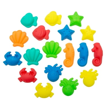 SwimSchool Pool and Beach Toy Set for Infants, Scoop N' Splash Sea Friends, 18 Pieces, Multi-Color