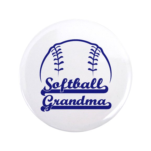 CafePress - SOFTBALL GRANDMA Button - 3.5" Button