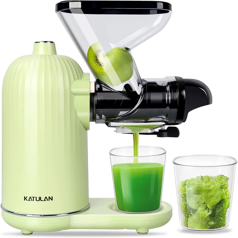 Compact slow juicer, coldpress juicer with selfadjusting speed for