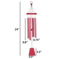 thumbnail image 4 of CEHVOM Colorful Wind Chimes Outdoor Metal Four Tube Wind Chime Ornament, Sky Blue, 4 of 5