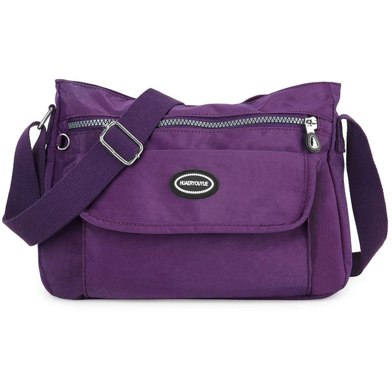 ★ dumaro★ Dion Small Two Way Crossbody Bag Lavender Dion Deago Women Casual Nylon Purse Handbag Crossbody Bag