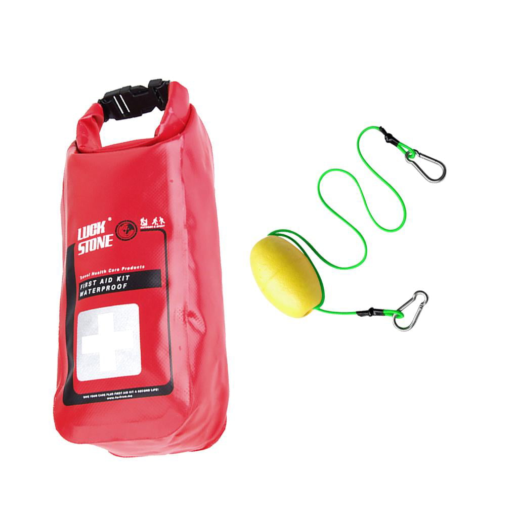MagiDeal Kayak Elastic Tow Throw Line 2L Waterproof First Aid Kit Dry Bag 