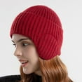 thumbnail image 2 of CSChome Women Men Knitted Hat Unisex Winter Knitted Hat - Solid Color Ear Protection Brimless Warm Beanie, 2 of 6