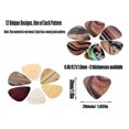 thumbnail image 4 of DEELLEEO Set Of 12-Piece Colorful Theme Guitar Picks - Wood Grain Pattern 0.46/0.71/1.0 Mm Thickness Options Available Musical Instrument Accessories  Vibrant Designs For Music Enthusiast, 4 of 7