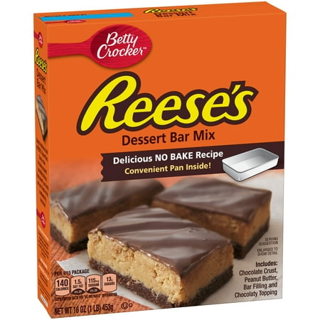 Betty Crocker Hershey's Dessert Bar Mix Reese's No Bake Recipe 16.0 oz